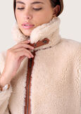 Grant eco-fur jacket BEIGE CREAM Woman image number 4