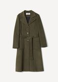 Clotilde belted wool-blend coat VERDE ALGA Woman image number 4