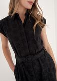 Abito Alis Chemisier Longuette BIANCO BURRONERO BLACK Donna immagine n. 3