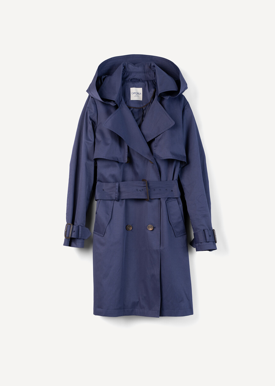 Timon hooded trench coat BEIGEBLU Woman , image number 7