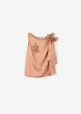 Thomas top with jewel embroidery ARANCIONE Woman image number 5