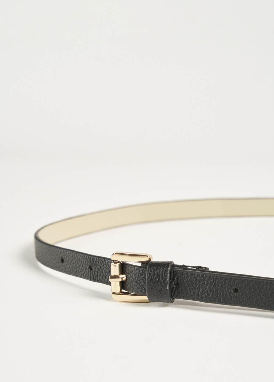 Cintura Clim 100% vera pelle BEIGE LATTENERO BLACK Donna , immagine n. 2