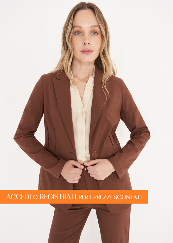 Gianna single-breasted blazer MARRONE Woman null
