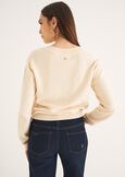 Maglia Micol in viscosa e cotone BLU MIDNIGHTBIANCO BURRO Donna immagine n. 3