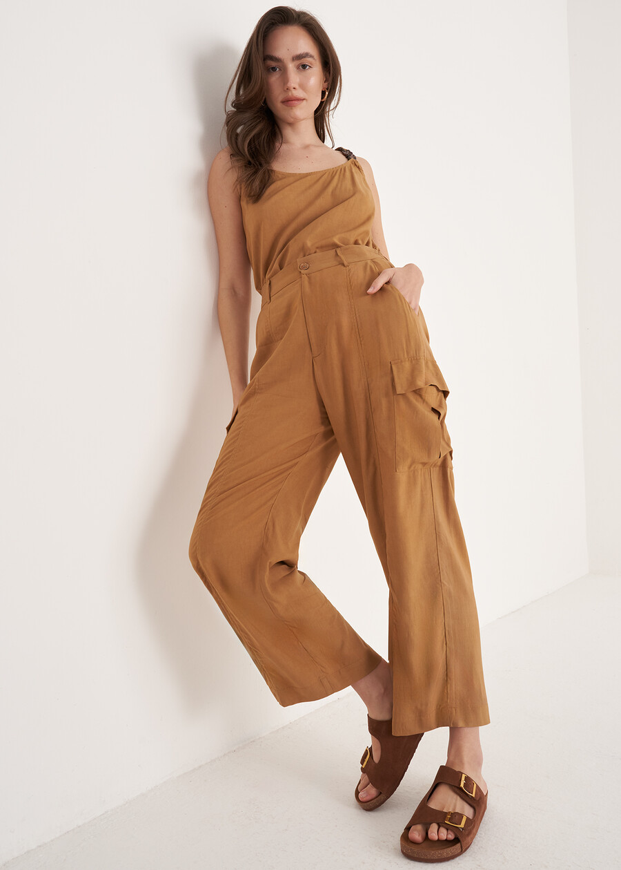 Top Thai Con Dettaglio In Legno BEIGE DUNE Donna , immagine n. 4
