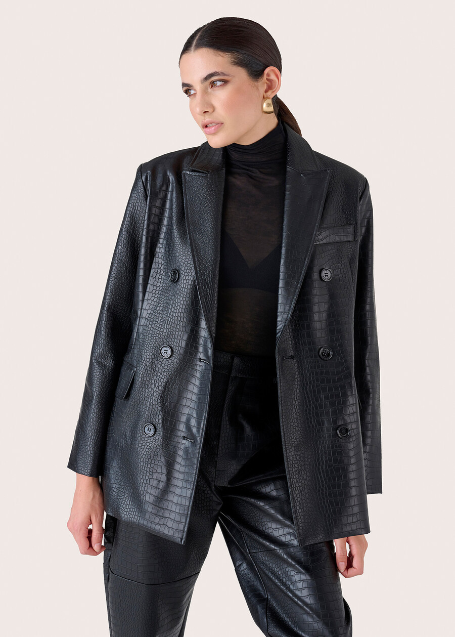 Giacca Gep in ecopelle NERO BLACK Donna , immagine n. 2