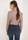 Alessia-B satin shirt BEIGE MOUSSE Woman image number 3