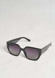 Eco-poly cat-eye sunglasses MARRONENERO BLACK Woman image number 2