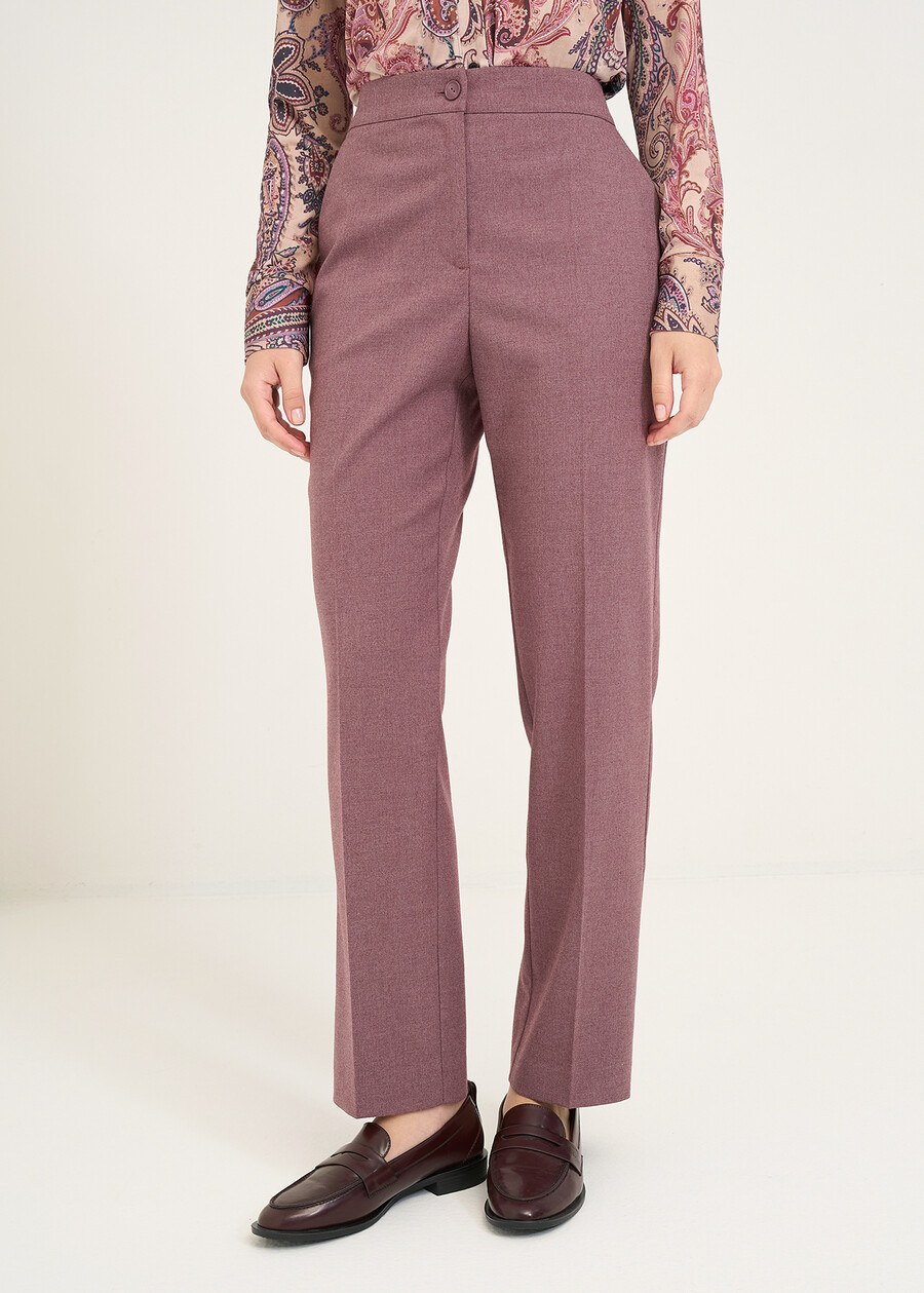 Pantaloni Alice a sigaretta ROSSO BORDEAUX Donna , immagine n. 3