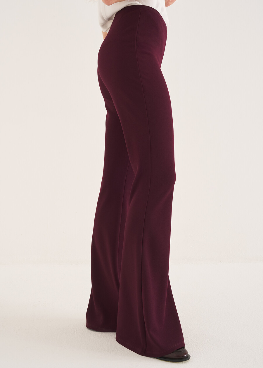 Pantalone Victoria-Q in screppino VIOLA VINACCIA Donna , immagine n. 3