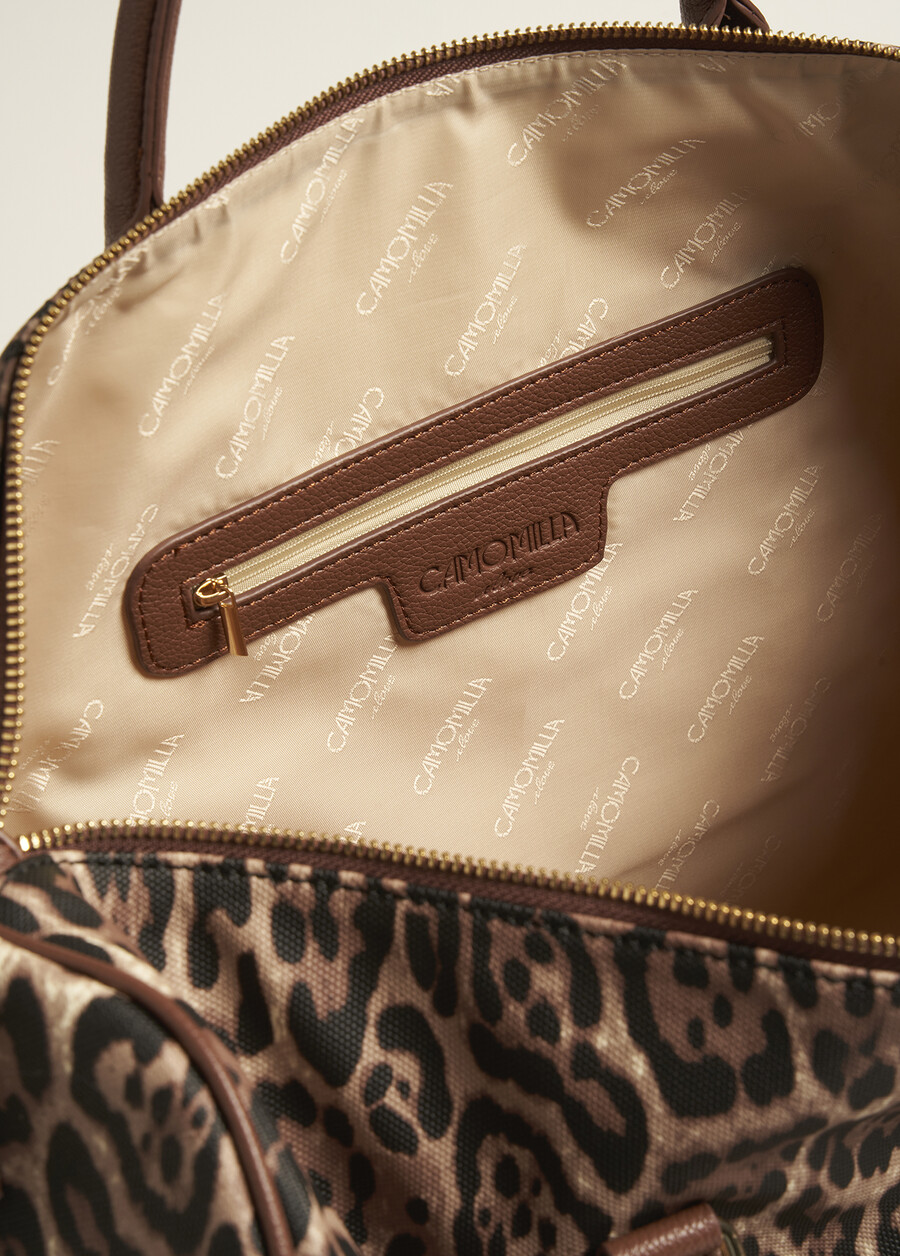 Bowlbag Travel Weekend Bag Animalier NERO BLACK Woman , image number 3