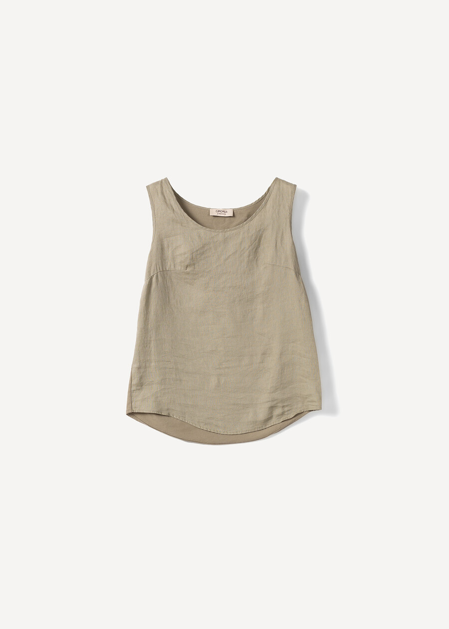 Canotta Titan in lino e cotone VERDEBLUROSA FUCSIABLU Donna , immagine n. 5