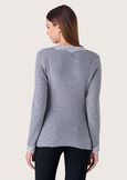 Maglia Meret effetto cardigan GRIGIO MEDIUM GREY Donna immagine n. 3