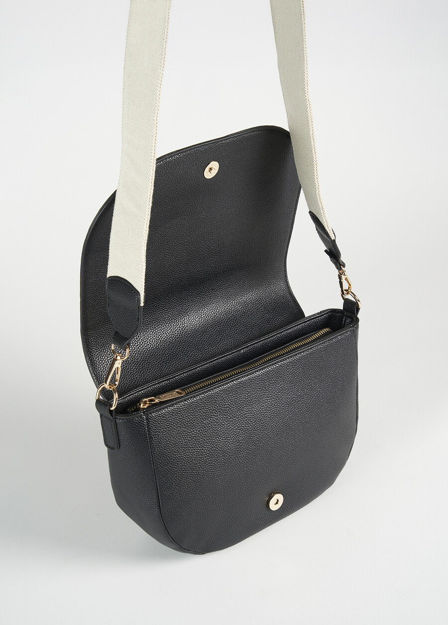 Tracolla Bammy in ecopelle BEIGE AVENAMARRONENERO BLACK Donna , immagine n. 3