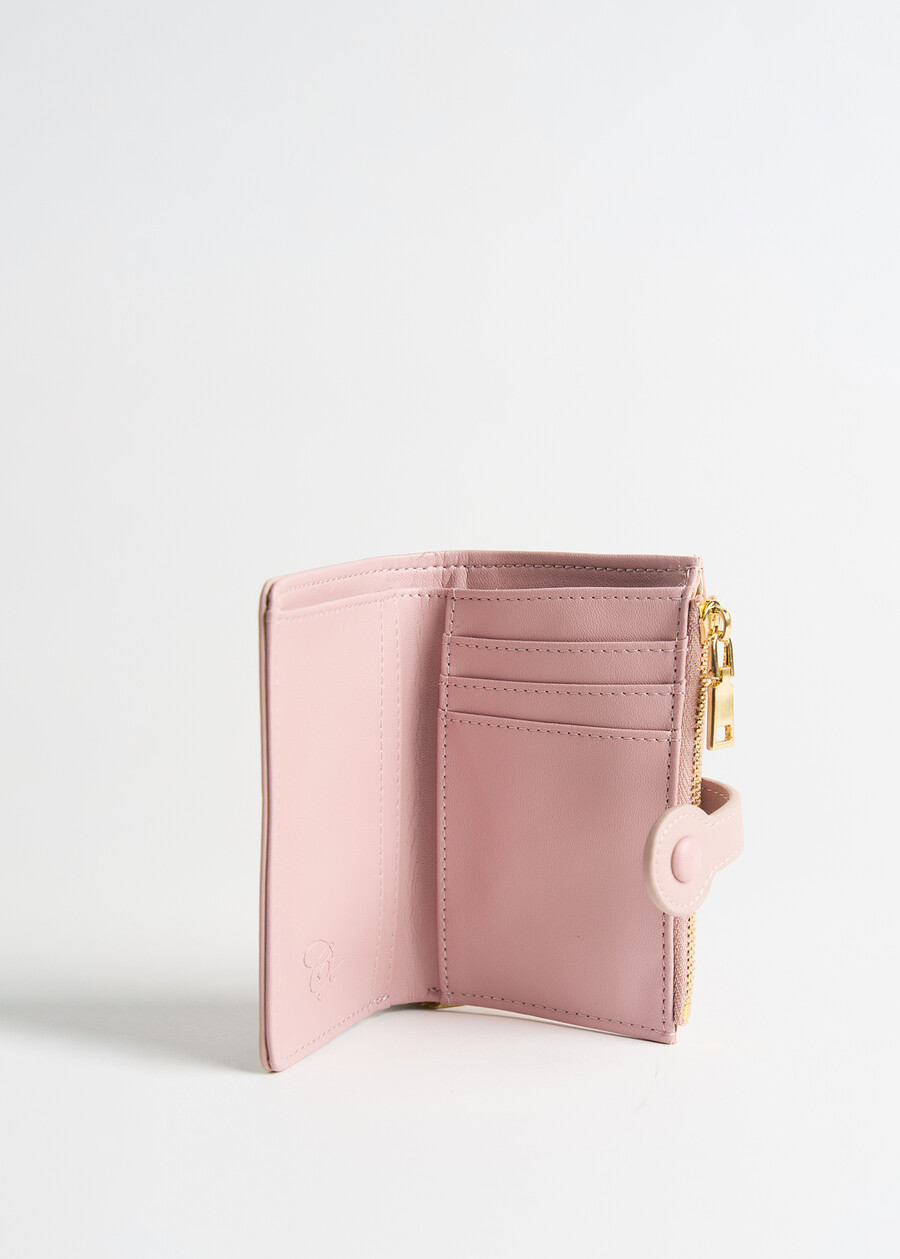 Portos smooth faux leather wallet ROSA Woman , image number 3