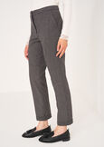 Paulin checked trousers MARRONE Woman image number 3