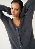 Cardigan Cassy lungo scollo a V GRIGIO Donna immagine n. 2