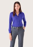Camicia Alessia in jersey NERO BLACKVIOLA UVABIANCO WHITEMARRONE BRUCIATO Donna immagine n. 1
