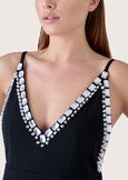 Aesse dress with crystals NERO BLACK Woman image number 3