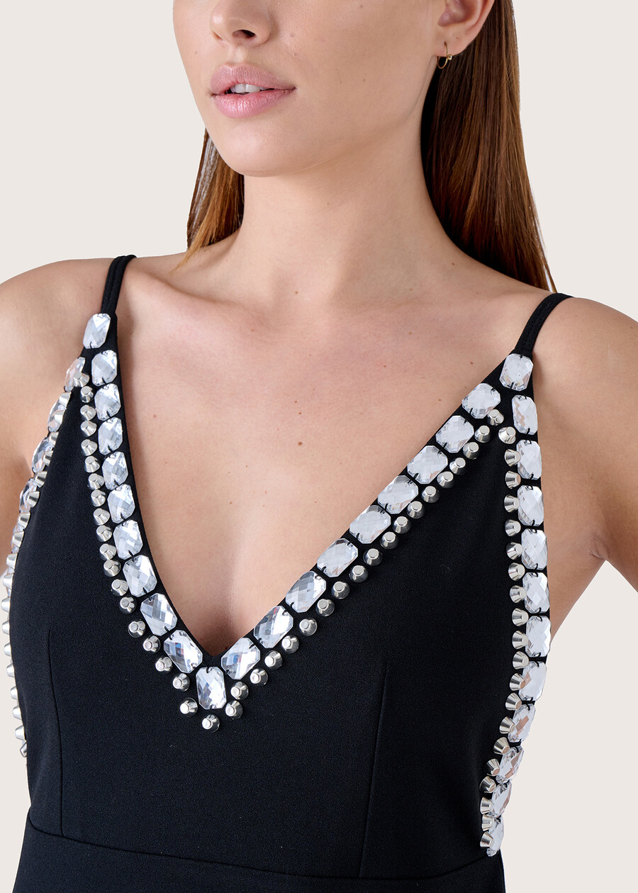 Aesse dress with crystals NERO BLACK Woman , image number 3