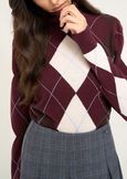 Minny Argyle pattern knit WNLAT Woman image number 3