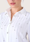 Casper georgette shirt BIANCO WHITE Woman image number 3