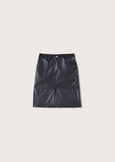 Longuette Grid in ecopelle NERO BLACK Donna immagine n. 5