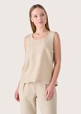Top Toldo effetto stuoia BEIGE Donna immagine n. 1