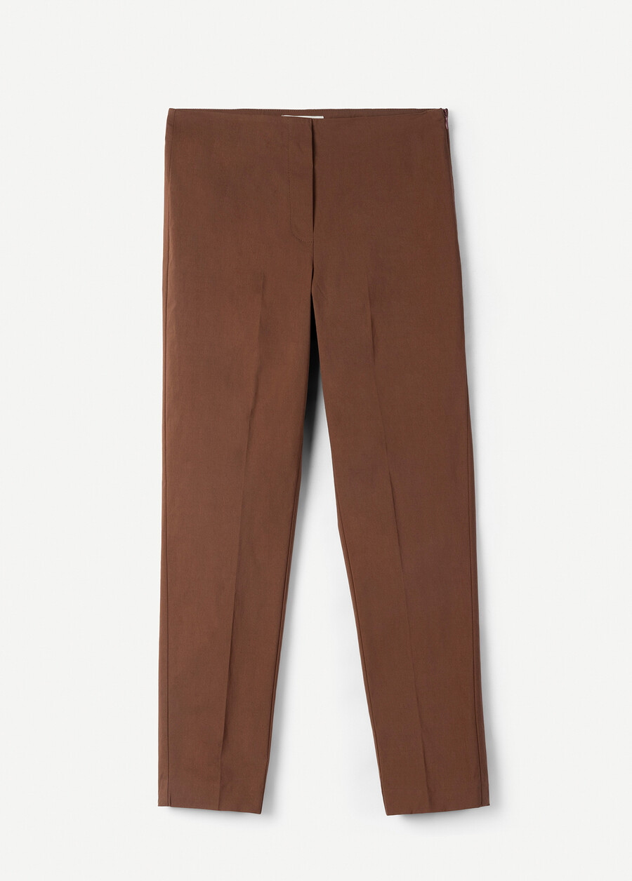 Scarlett bengaline trousers MARRONENERO BLACK Woman , image number 5