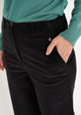 Pantalone Giorgia in velluto di cotone GRIGIO TORTORANERO BLACK Donna immagine n. 3