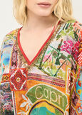 Berenice print kaftan GIALLO MANGO Woman image number 2