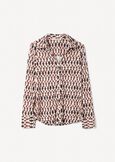 Silvy optical print T-shirt BEIGE LATTE Woman image number 4