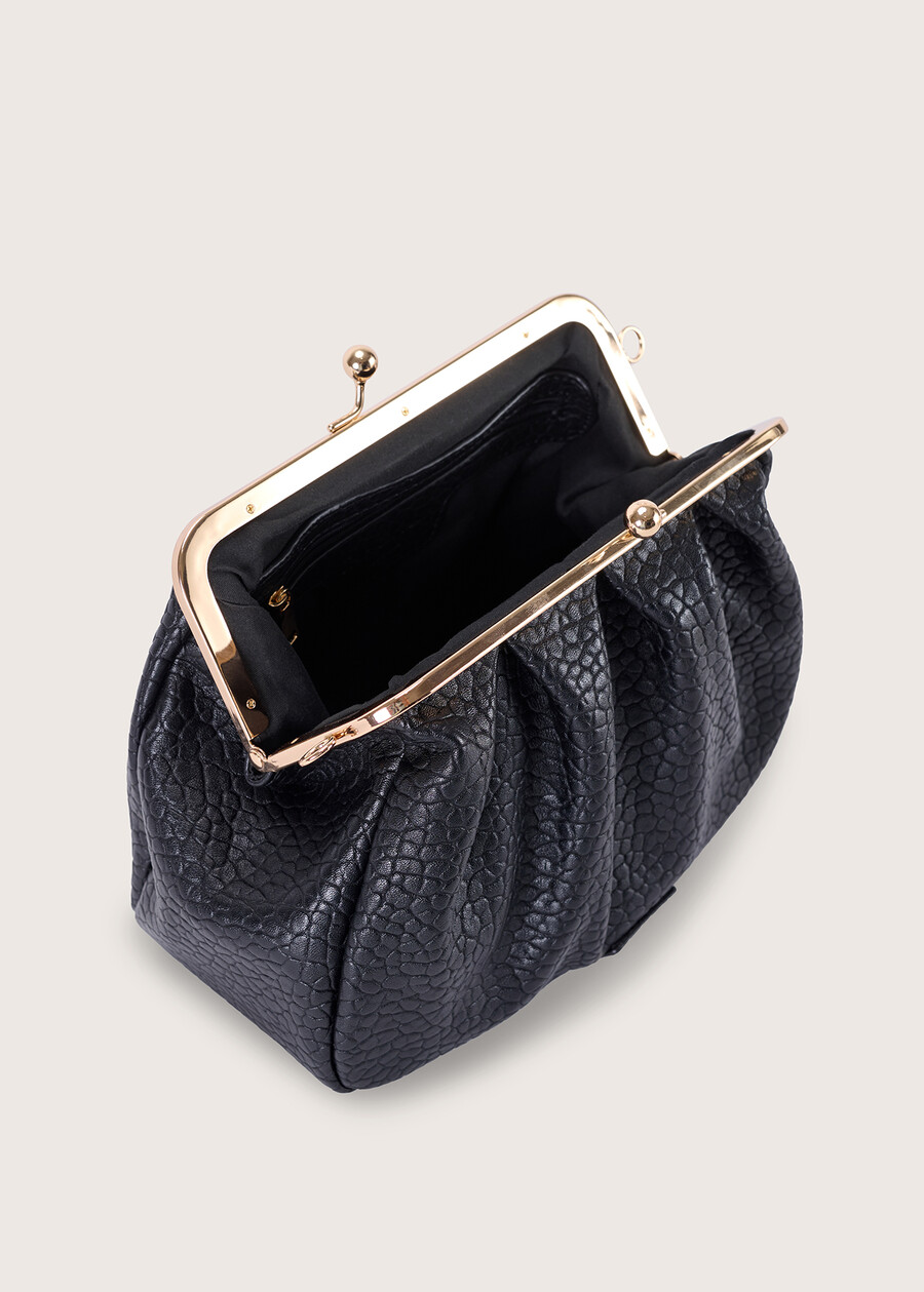 Beniamina eco-leather clutch bag NERO BLACKBLUE COLONIAL Woman , image number 2