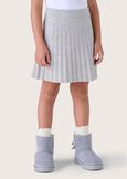 MOLLY KNITTED SKIRT FOR GIRLS GRIGIO MEDIUM GREY Woman image number 2