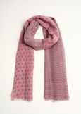 Samuela patterned wool scarf ROSA Woman image number 1