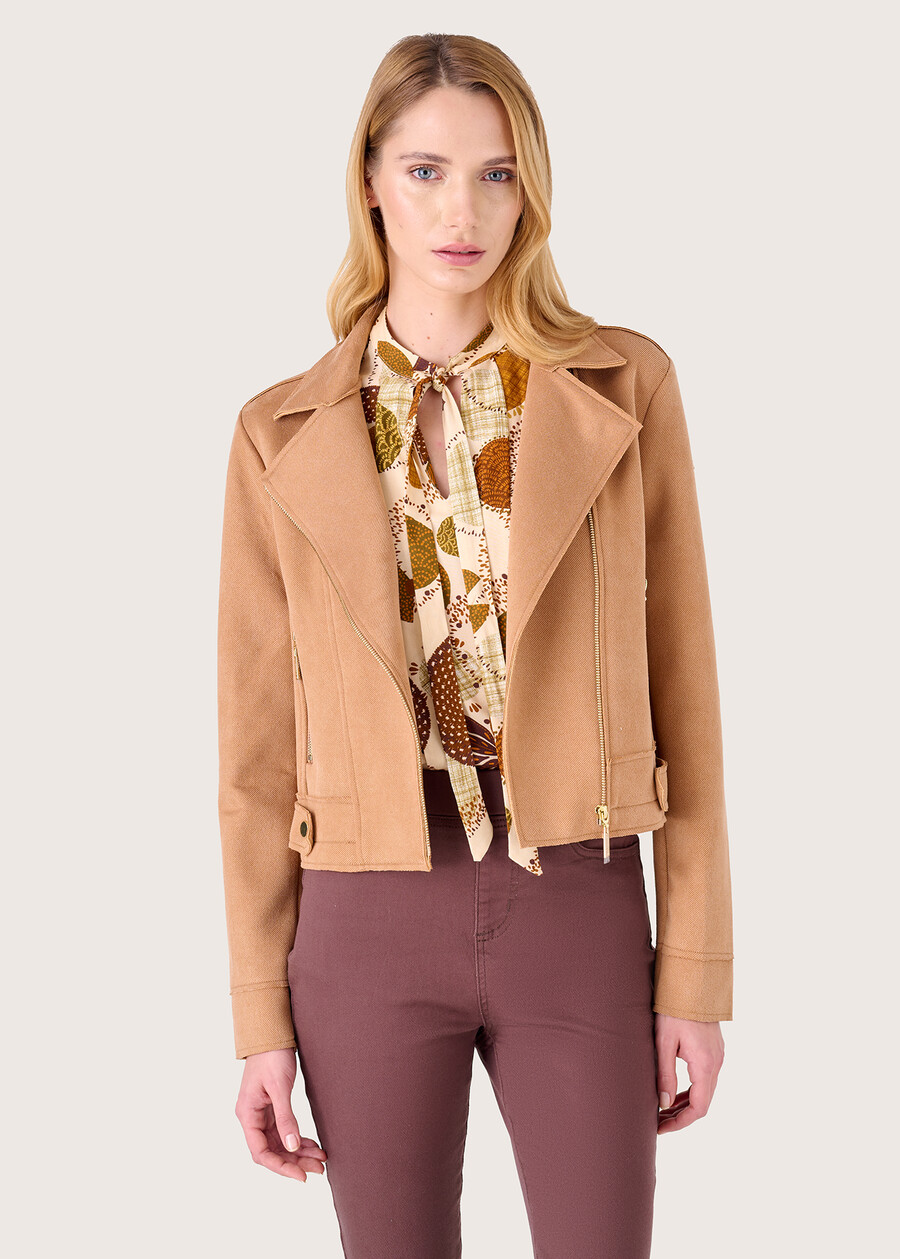 Gary short jacket BEIGE CAMMELLOBLU SURF Woman , image number 1
