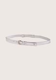 Carola python-effect belt GRIG SILVER GOLD Woman image number 2