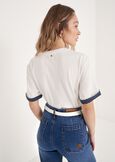 T-Shirt Stazzy Con Ricamo BEIGE LATTE Donna immagine n. 3