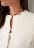Coeur cardigan with jewel detail ROSSOBEIGE LATTE Woman image number 2