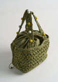 Barley woven paper shopping bag VERDEROSSO Woman image number 2