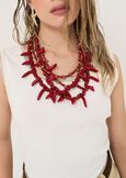 Collana Ghil effetto corallo ROSSO Donna immagine n. 1