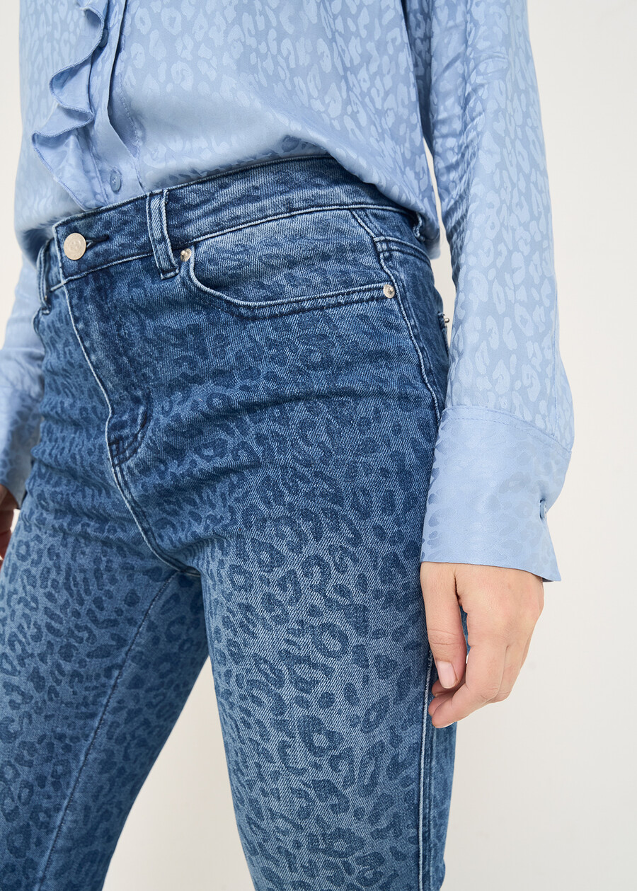 Pantaloni denim Diky maculati DENIM MEDIUM DENIM Donna , immagine n. 3