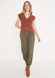Pantalone Lara in poliviscosa BLU NAVYVERDE ALGA Donna immagine n. 1