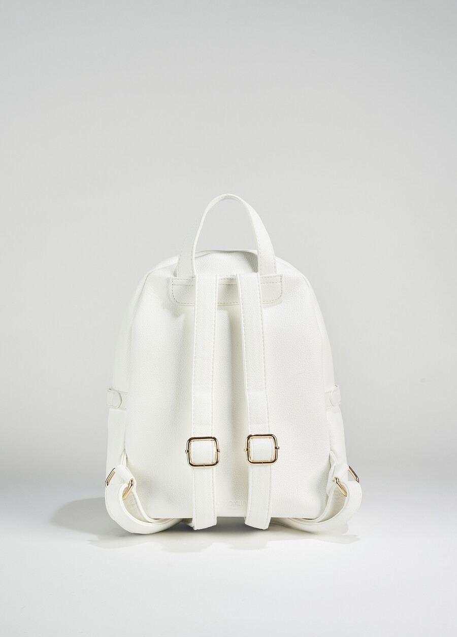 Zaino Breda in ecopelle BIANCO WHITEBLUE OLTREMARE  Donna , immagine n. 3