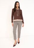 Cardigan Criss effetto doppio capo MARRONEBLU Donna immagine n. 4