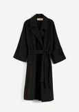 Cloud diagonal cloth wrap coat NERO Woman image number 6