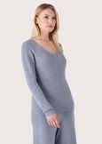Myles ribbed jersey GRIGIO MEDIUM GREY Woman image number 1