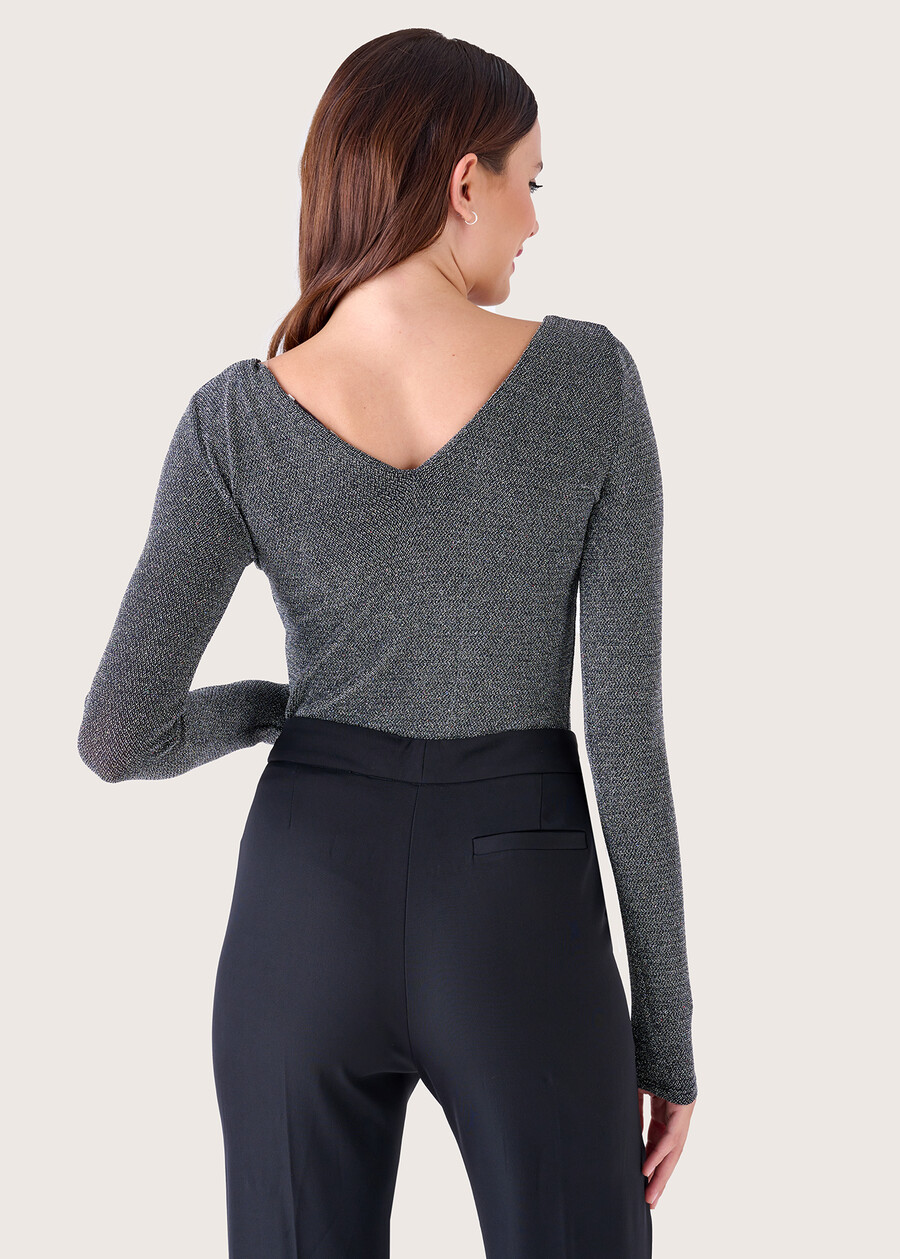 Asiae t-shirt with lurex GRIGIO MEDIUM GREY Woman , image number 3