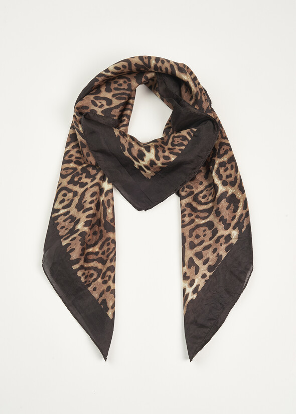 Foulard Separdo 100% seta NERO BLACK Donna null