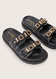 Somi sandal with stones NERO BLACK Woman image number 3